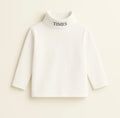 Soft White Baby High-Neck Full-Sleeve Shirt