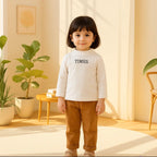 Soft White Baby High-Neck Full-Sleeve Shirt